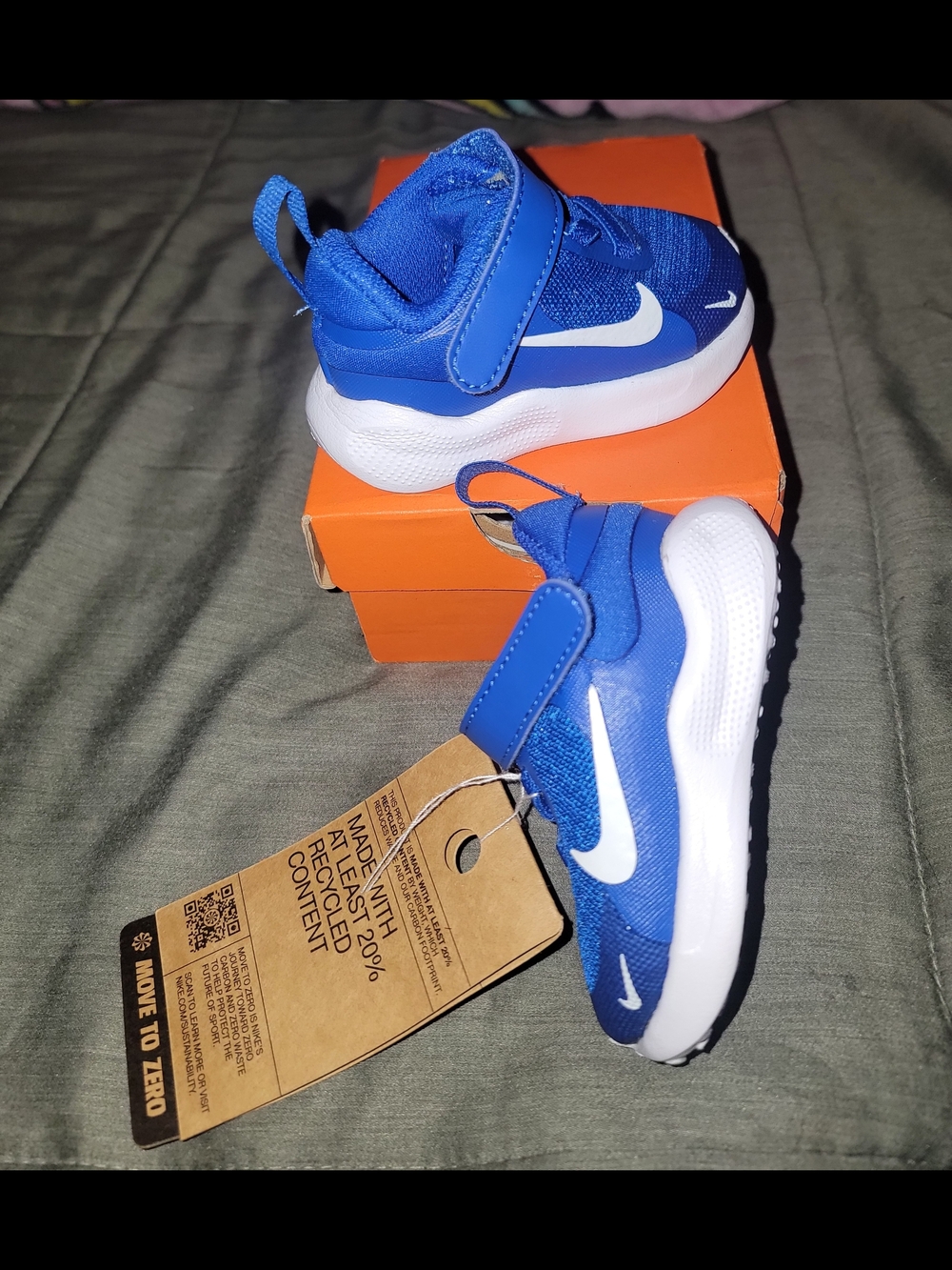 Nike Toddler Royal Blue and White Athletic Sneaker